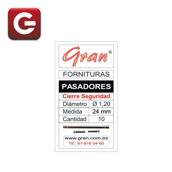 PASADORES BROCHES DE SEGURIDAD - 24 mm